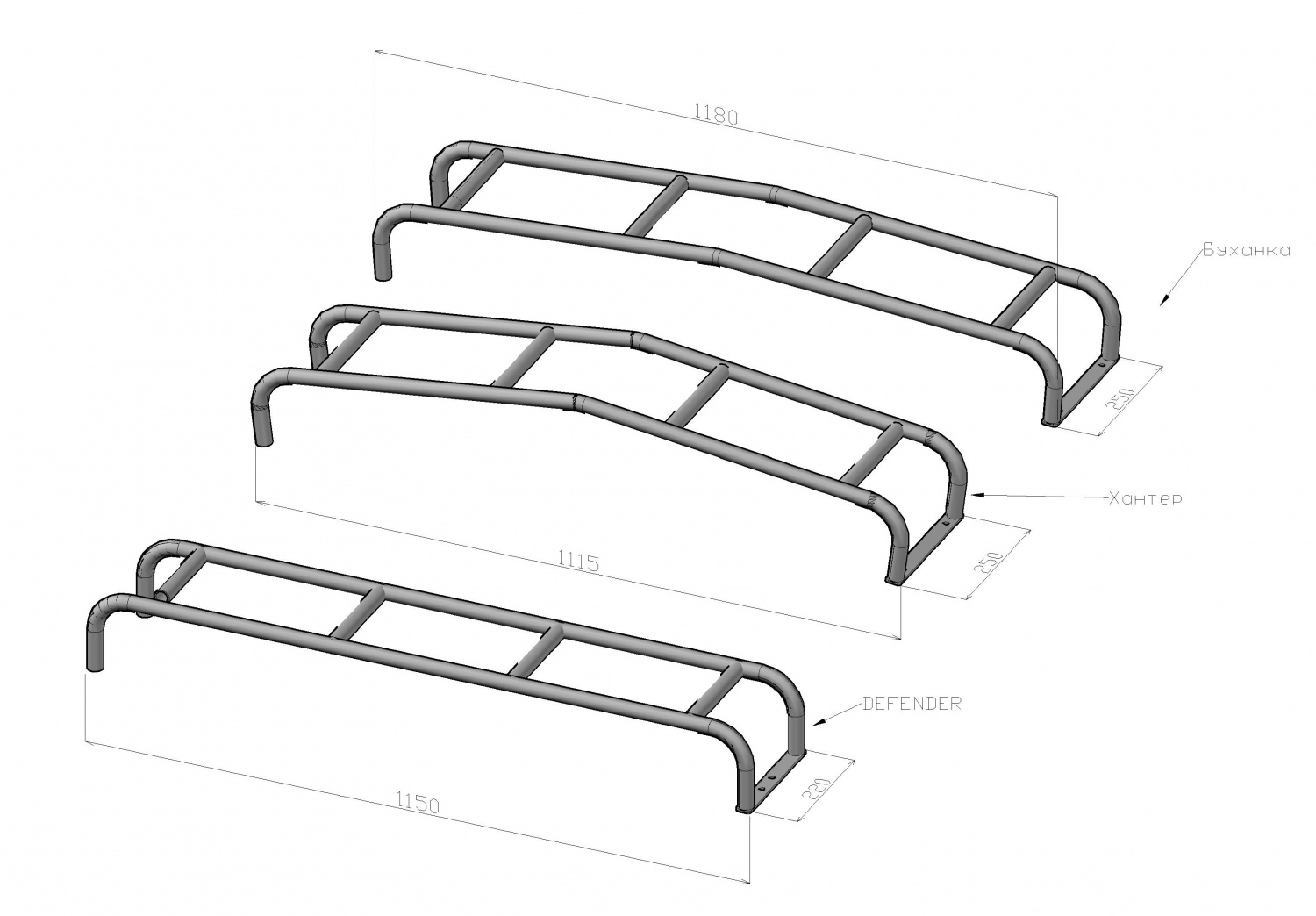 RIF roofrack voor Buhanka inclusief trap - 2f517ce5aefed91d99d88df8a6de7b12 1 - RIF452-dak1-3300