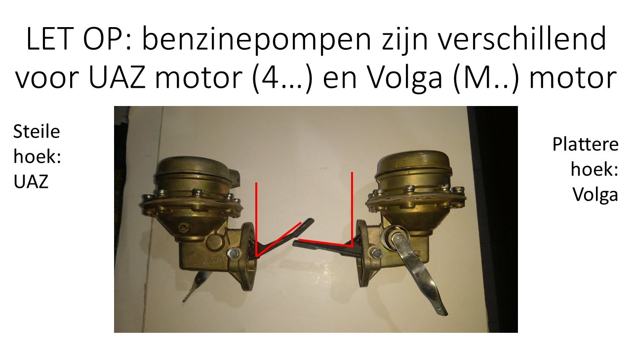 Benzinepomp GAZ-24 voor Volga motor - Mechanische pomp uaz en volga 1 -  901-1106010