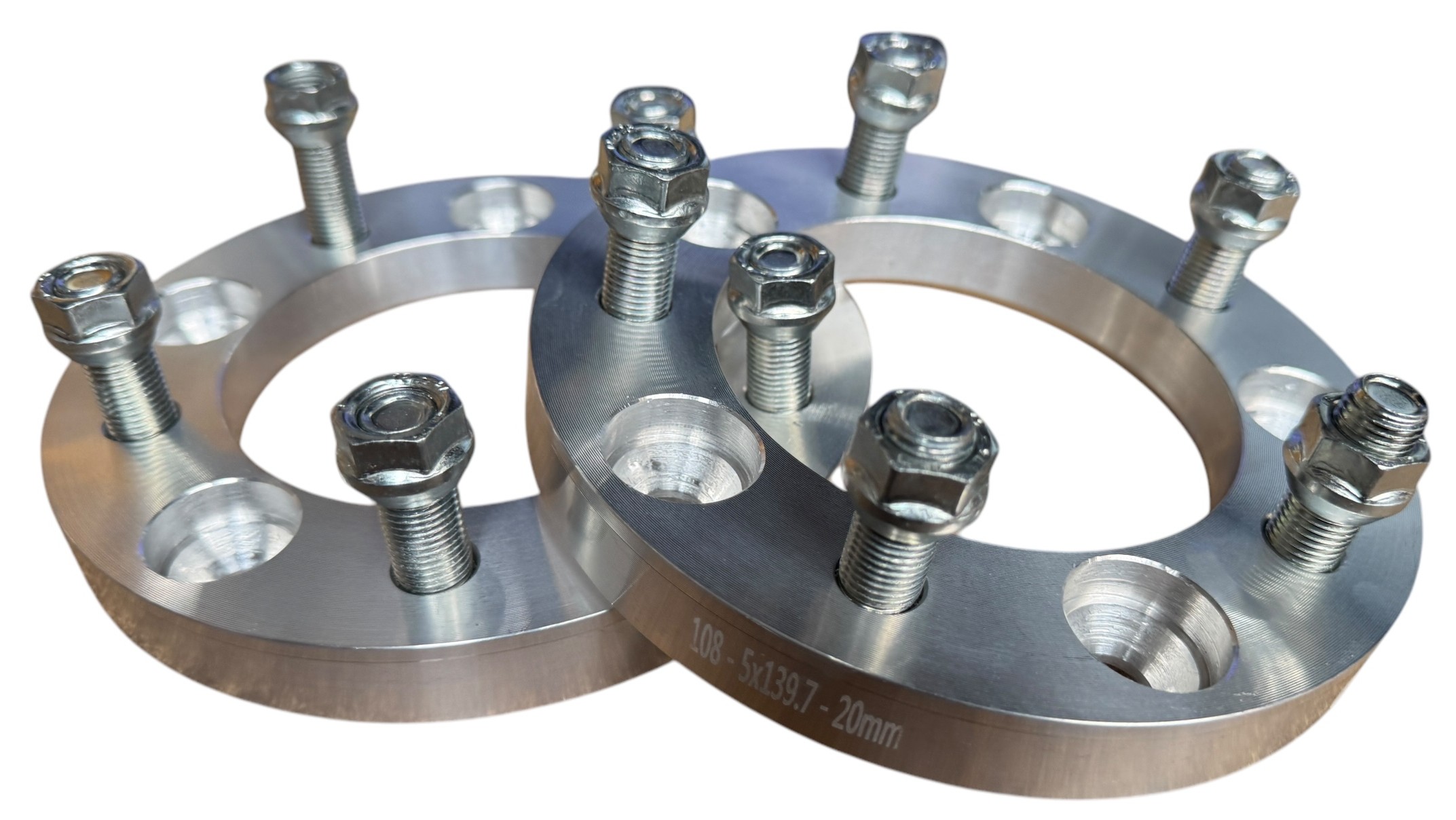 Wiel spacers / wiel verbreders aluminium 20 mm - (per set van 2) - Photoroom 002 20250501 150553 - 6025258989 - 20 mm