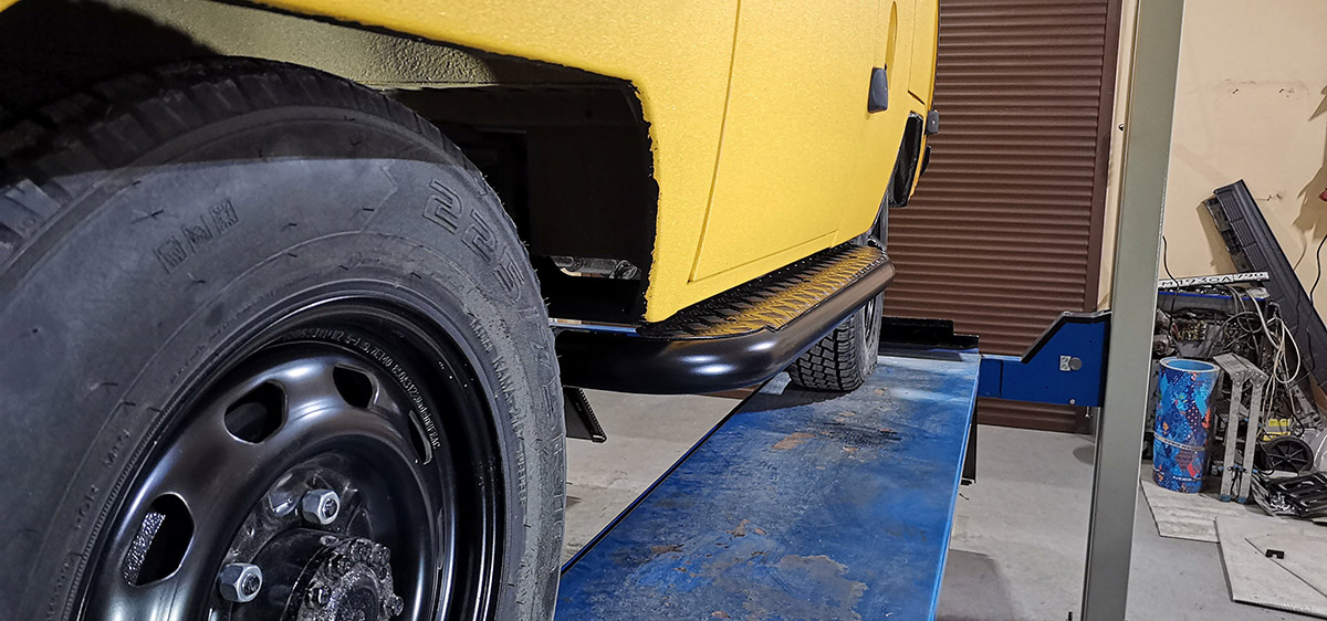 Rock sliders / side steps UAZ Buhanka - zonder body lift (RIF) - Rock sliders no body lift ii - 452-41000