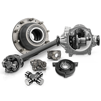 Axles, cardan and suspension